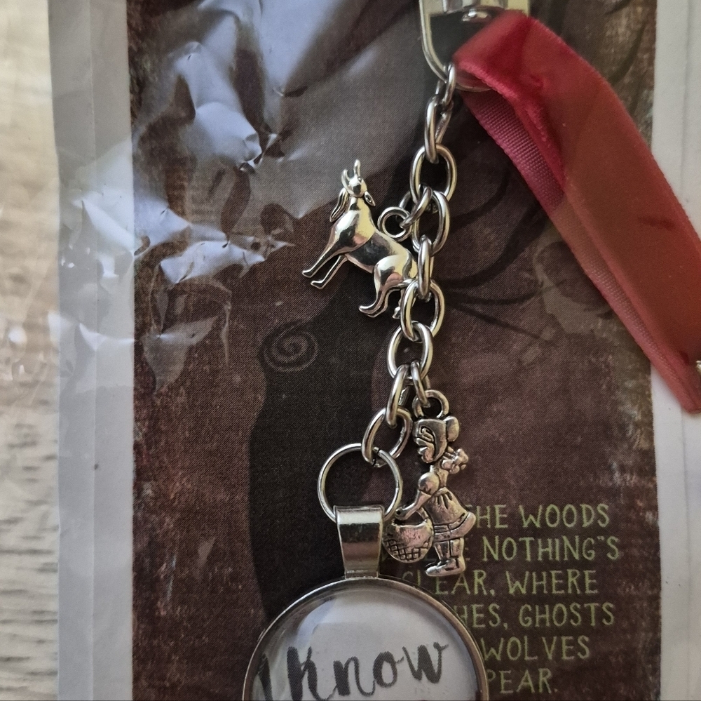 Into The Woods Musical I Know Things Now Ribbon Keychain Brand New - Picture 3 of 5
